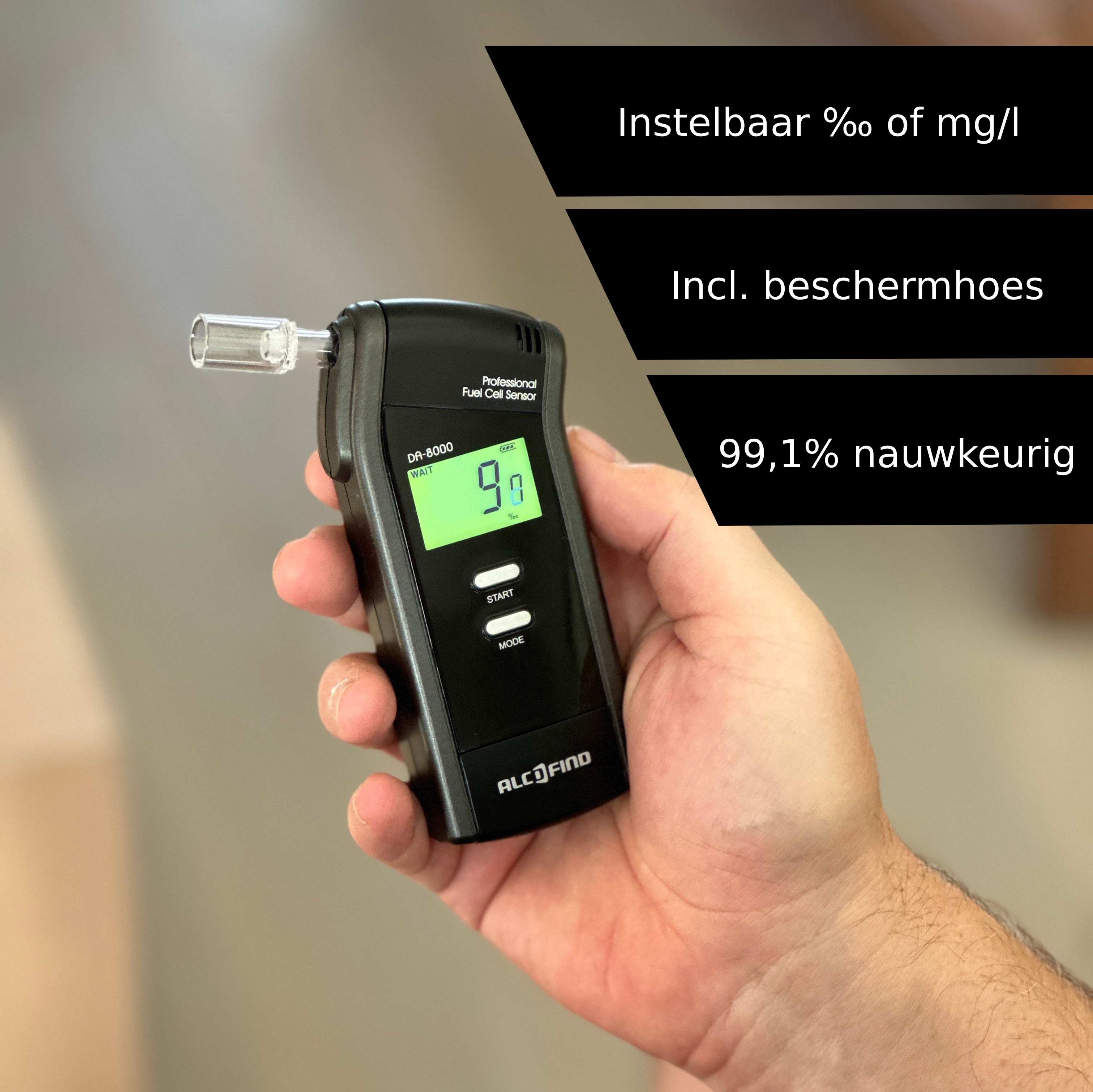 Digitale Alcoholtester - AlcoFind DA-8000